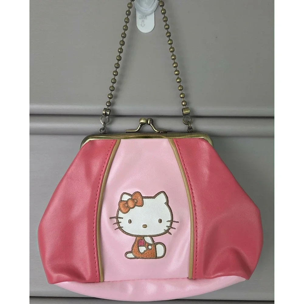 Vivitix Sanrio 2003 Hello Kitty Pink Little Girl's Chain Purse Y2K